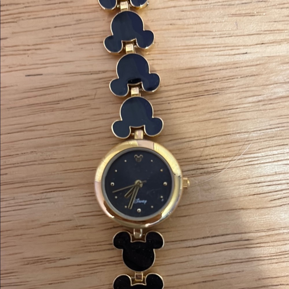 Disney Black and Gold Watch with Sleek Modern Design - Picture 2 of 5